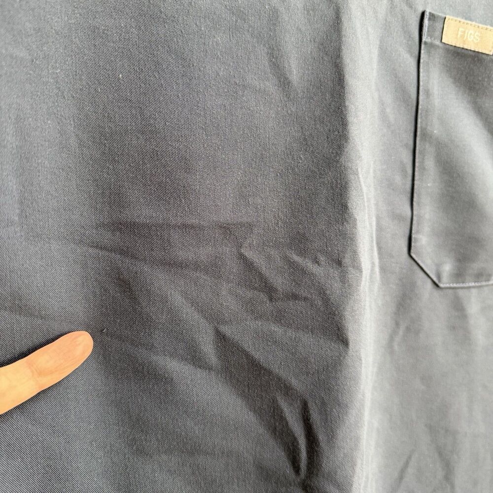FIGS Night Sky Blue Grey Catarina One-Pocket Scrub Top Size Small - Picture 7 of 12